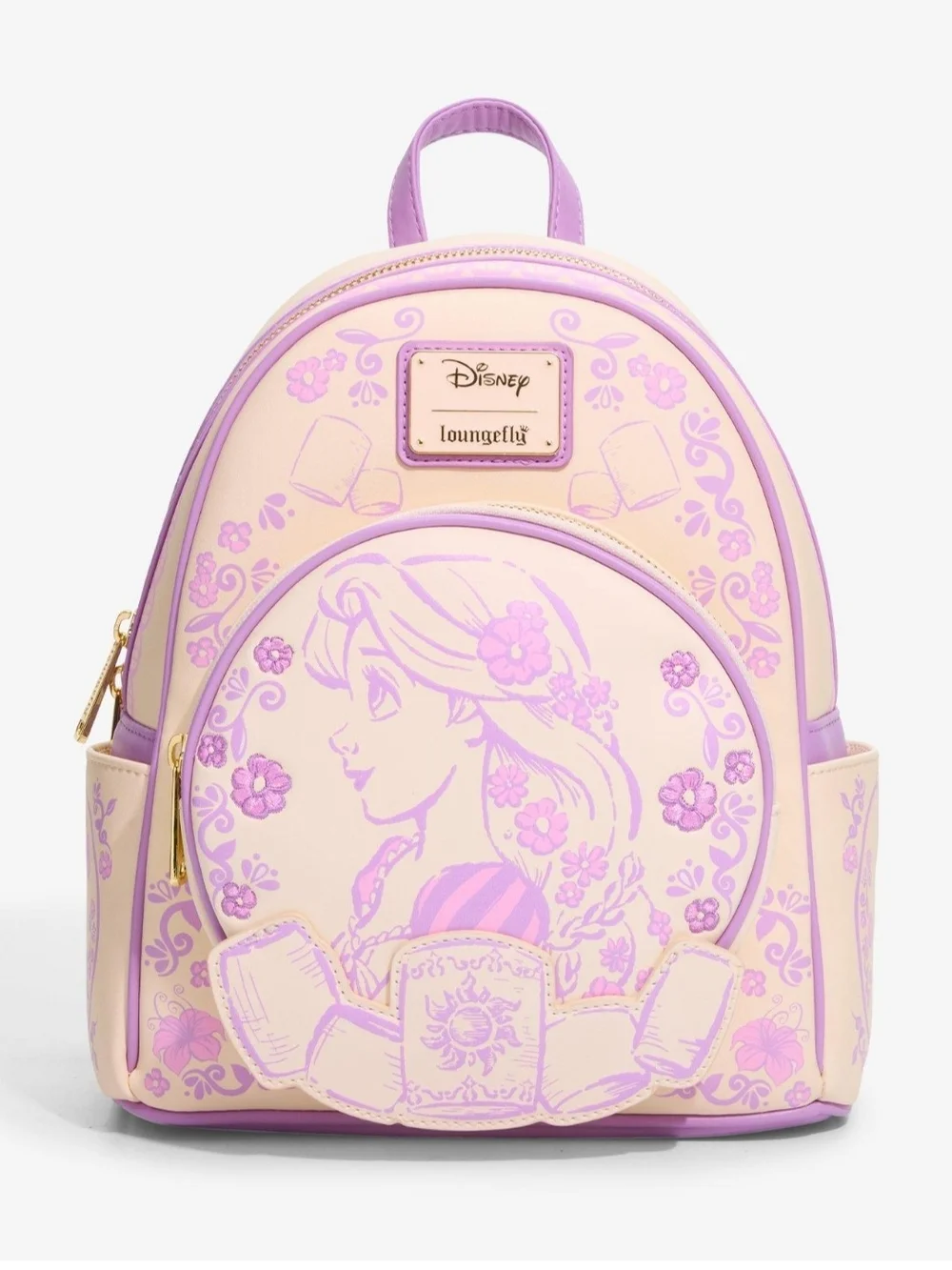 Loungefly Disney Tangled Rapunzel Sketched Mini Backpack  ☆NWT